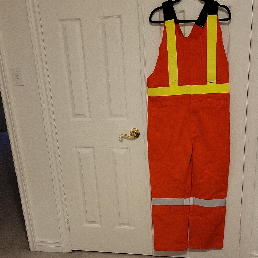 Orange Reflective Safety Overalls